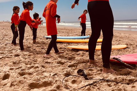 Beginner surf class at Caparica (Lisbon) Beginner premium surf class at Caparica (Lisbon)
