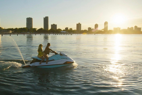 Chicago: North Avenue Beach Jet Ski Rental with Skyline View