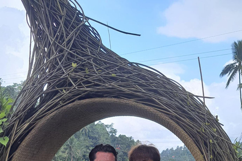 乌布猴林、梯田、秋千、寺庙和瀑布乌布猴林、水稻梯田、秋千、寺庙和瀑布