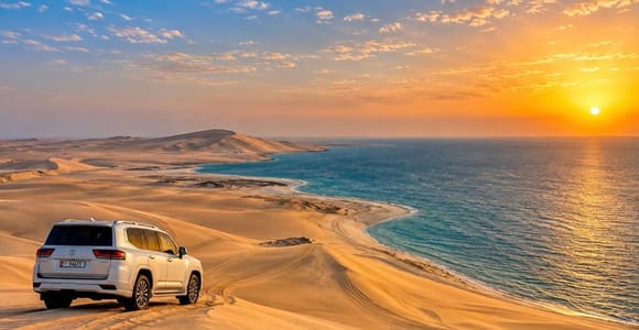 Qatar: Inland Sea Desert Safari, Dune Bashing & Camel Ride