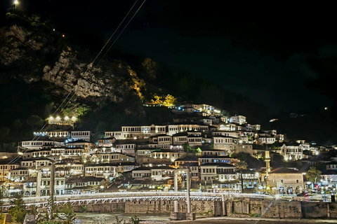Night photography tour in UNESCO Berat city