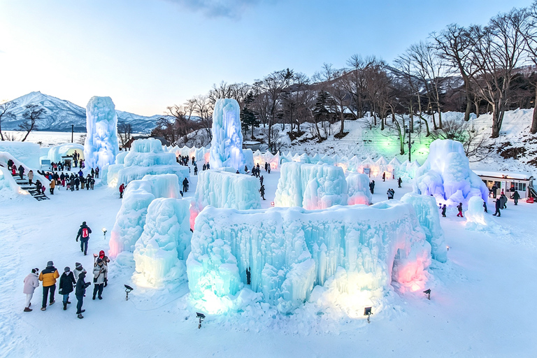 Sapporo: Lake Shikotsu Ice Festival, Noboribetsu & Lake Toya Private Sightseeing Tours