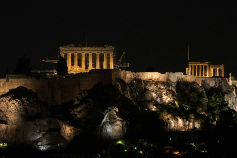 Atenas y El Pireo: Tour nocturno privado