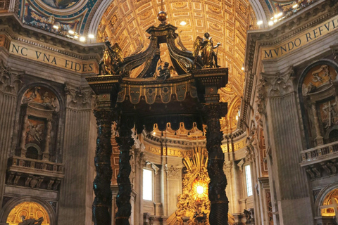 Vatican City: St. Peter's Basilica Tour with Dome Climb Underground ST Peter Basilica Guided Tour With Dome Climb