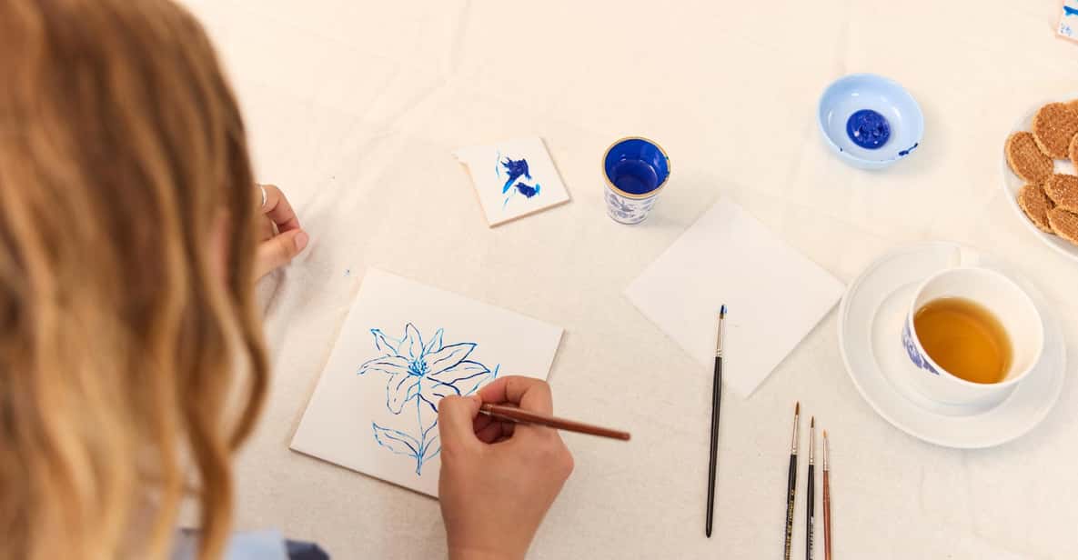Afbeelding 11 van Amsterdam: traditionele Nederlandse blauwe tegelschilderworkshop