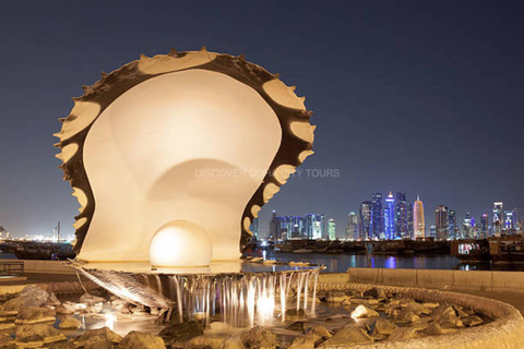 Doha : Visite de la ville au clair de lune avec croisière sur un boutre arabe