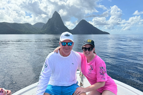 St. Lucia Caraïben: Excursie over zee en landSt. Lucia: Excursie over zee en land