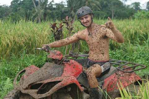 Ubud: Alamelu ATV Quad Bike Adventure with Mud & Waterfalls Full Track ATV Quad Bike + Monkey Forest (Private Transfer)