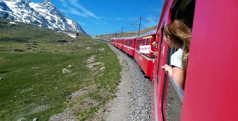 Vanuit Milaan: Bernina trein, Zwitserse Alpen & St. Moritz dagtrip
