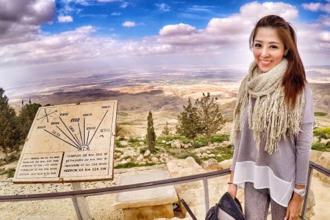 From Amman: Dead Sea, Mount Nebo, Madaba, and Baptism Site Only Transportation