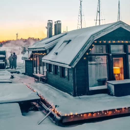 Helsinki Authentic Finnish Floating Sauna Cottage Experience
