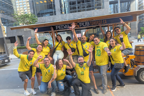 Toronto: Soccer Pre-Game Pedal Tour with Rooftop Watch Party