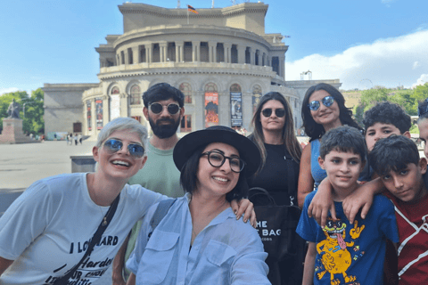 Walking City Tour in Yerevan with Brandy, 5 Wines &amp; Bread