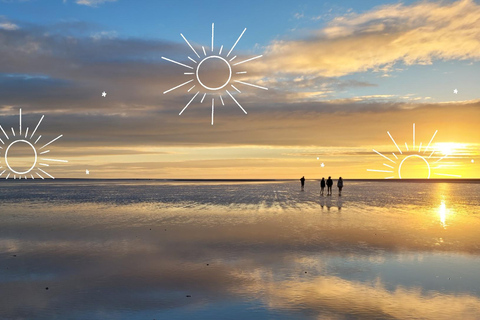 Bay of Mont Saint-Michel: Fun barefoot walks on the foreshore. Bay of Mont Saint-Michel: Walk at high tide.