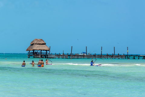 Cancun : Excursion en voiturette de golf à Isla Mujeres, Open Bar et déjeuner