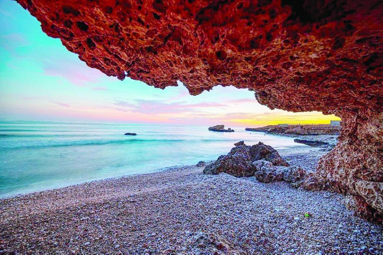 Shared Wadi Shab, Bimmah Sinkhole & Fins Beach