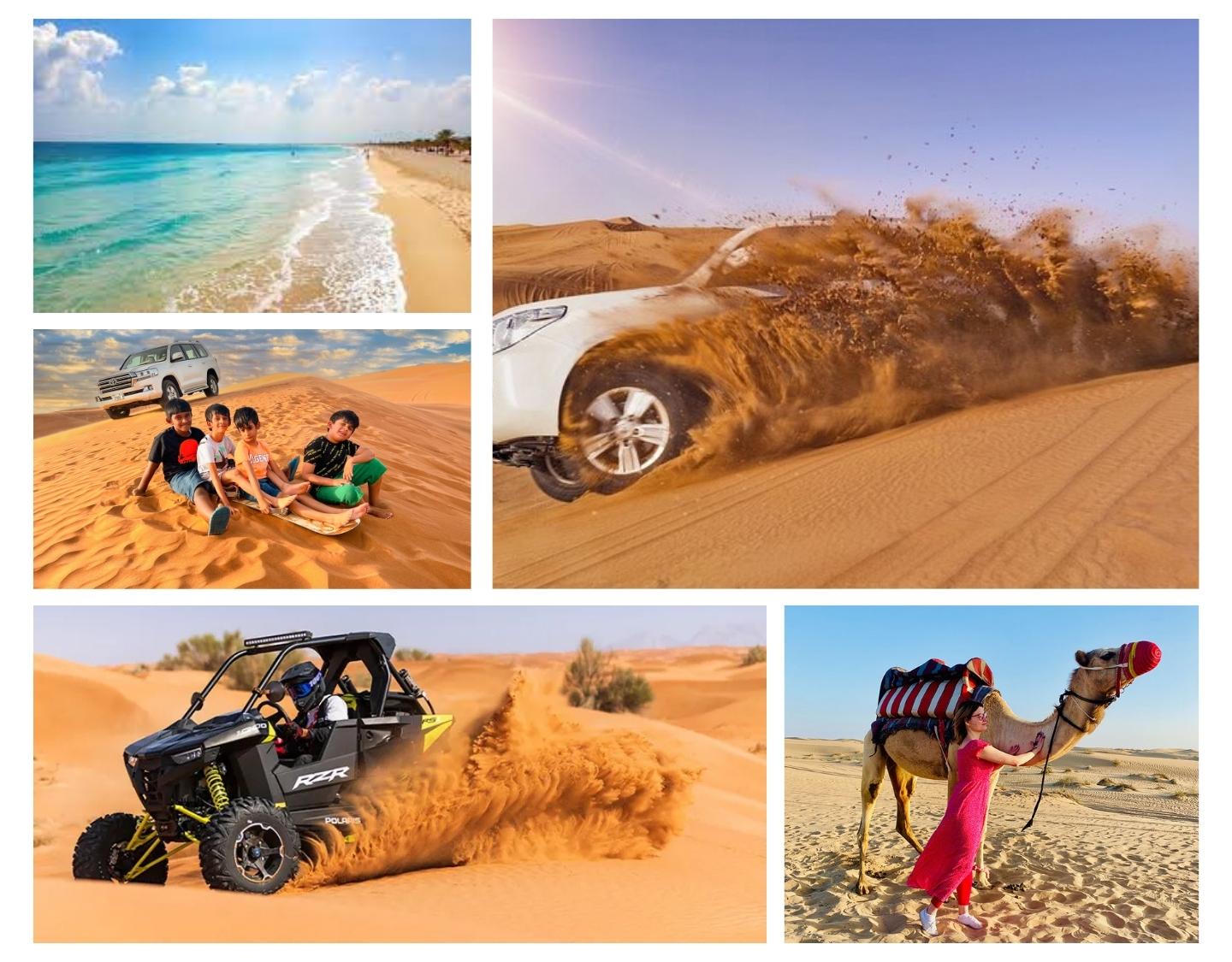 Doha: Günstige Wüstensafari, Kamelritt und Sandboarding
