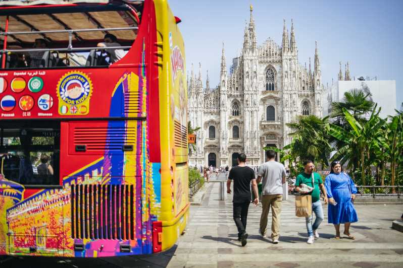 Milán: Billete de autobús turístico Hop-On Hop-Off de 24, 48 ó 72 horas