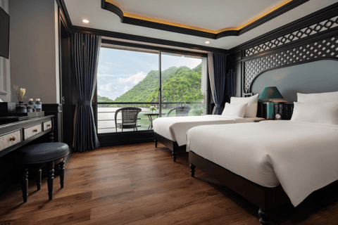 Hanoi: 2-daagse Halong-Lan Ha Bay BESTE VERKOOP 5* cruise balkon