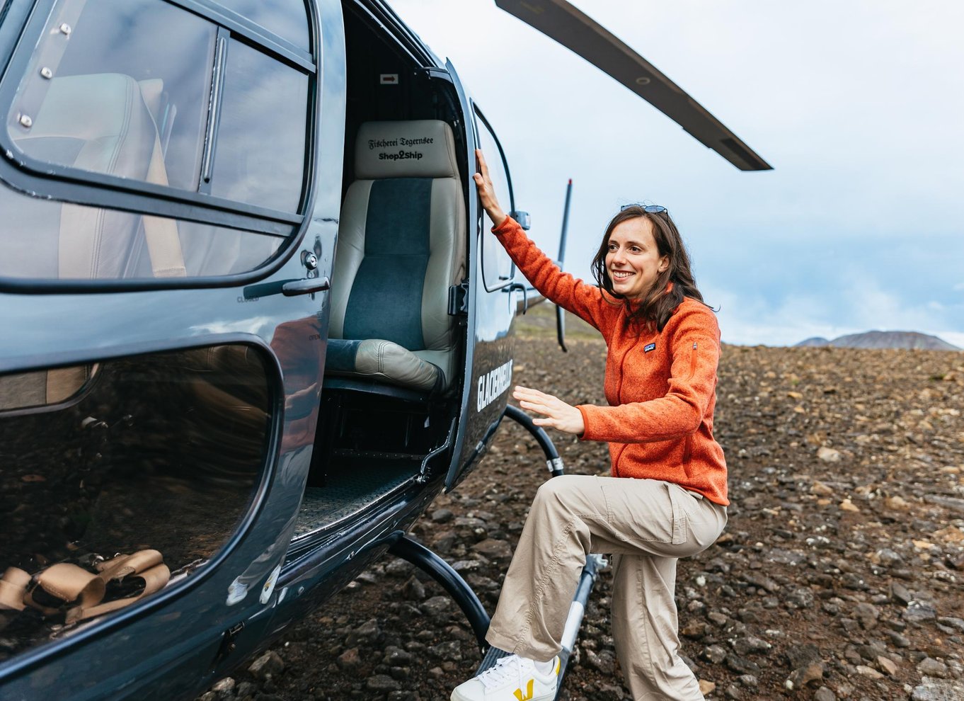 Fra Reykjavik: Helikoptertur i det nye vulkanske område