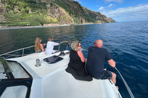 Calheta: Private Catamaran Tour - With Open Bar & Snacks Sunset Tour with Snorkeling & Paddleboarding/ Max 18 people