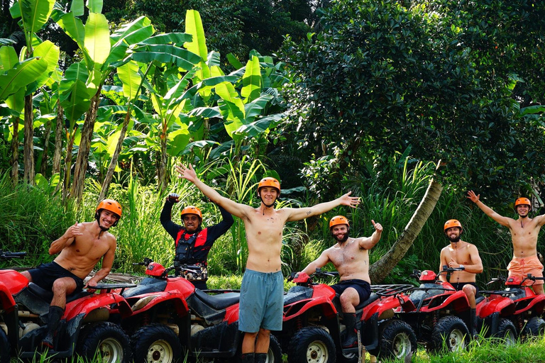 Ubud: Alamelu ATV Quad Bike Adventure with Mud & Waterfalls Full Track ATV Quad Bike + Monkey Forest (Private Transfer)