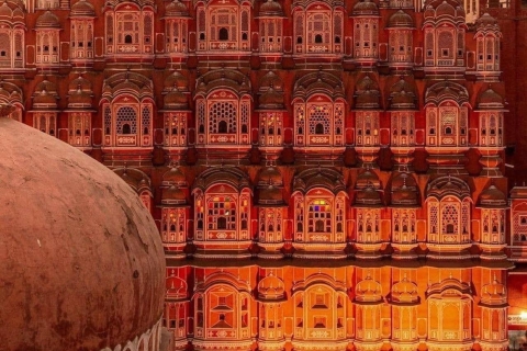 Excursión de dos días a Jaipur con guía en coche privado.Visita de dos días a Jaipur sin guía en coche