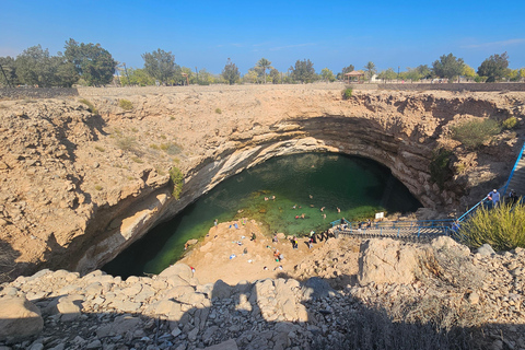From Muscat: Bimah Sinkhole and Wadi Shab and Day Trip