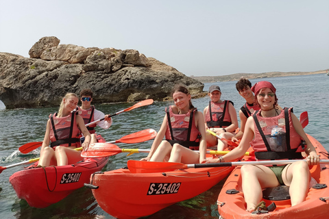 Gozo: 1 Hour Kayak plus +Cave Tour + Drop off Blue Lagoon Gozo: 1 Hour Kayak + Cave Tour + Blue Lagoon Drop off