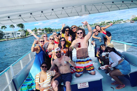 Croisière sur l'île avec baignade dans les bancs de sable à Ft. LauderdaleFort Lauderdale : Sandbar Party Boat