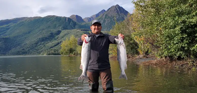 Anchorage: Full-day guided salmon fishing with Hotel Pickup