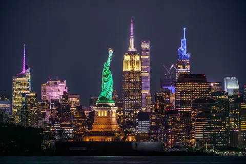 NYC bij nacht: 3-uur durende luxe bustour met hoogtepunten