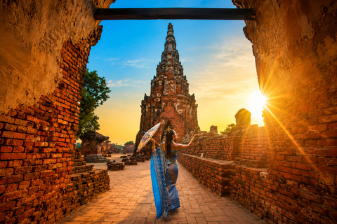 Bangkok: Ayutthaya Temples, Thai Traditions & Local Life Lampoo Meeting Point (Exclude Entrance fee & Lunch)