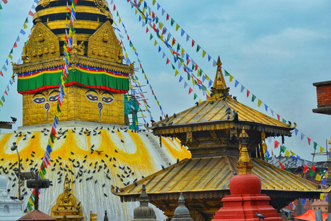 Busstur med sightseeing i Katmandu (5 sevärdheter)