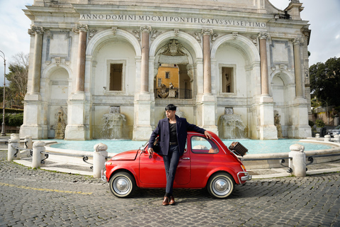 Rome : Visite guidée de la Fiat 500 avec photographeVisite privée
