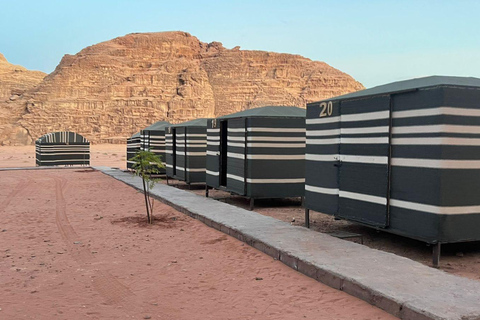 Wadi Rum: 4-Hour Jeep Tour with 1-Night Desert Camp & Meals