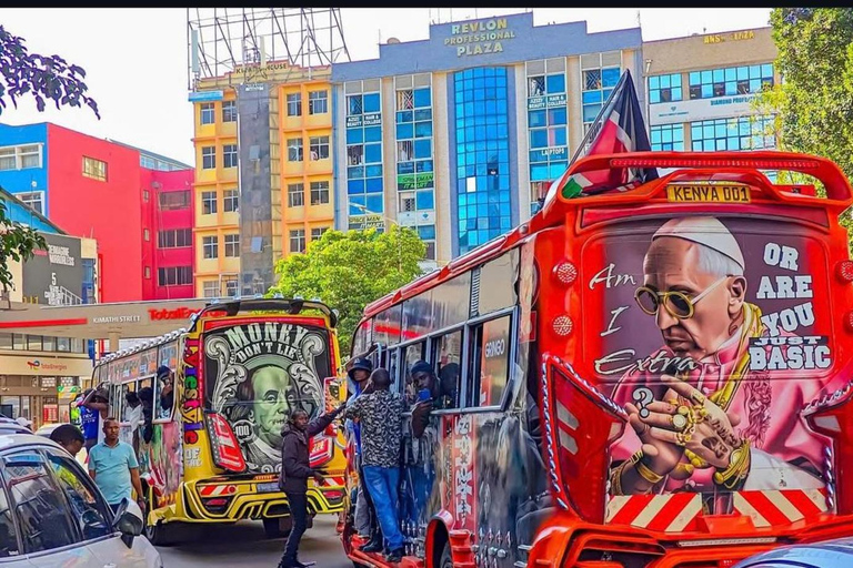 Nairobi: Matatu Culture Tour with Music, Art & Street Vibes Nairobi moving art with music.