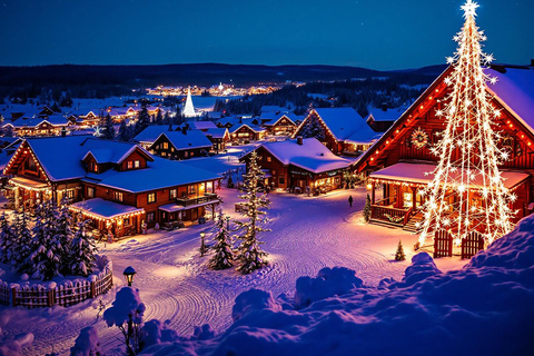 Rovaniemi:Santa Claus Village Guided Tour with Santa's gift Private Santa village