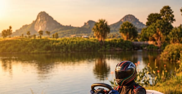 Pattaya: Scenic Electric Go-Kart Ride at Koa Chee Chan