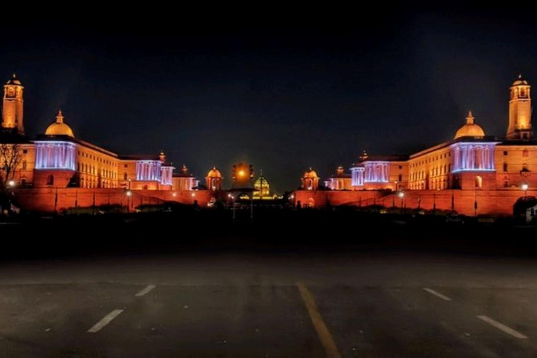 Delhi: Private Evening Tour Of Iconic Sights & Lights Delhi: Evening Tour With Car+Guide+Tickets+Dinner