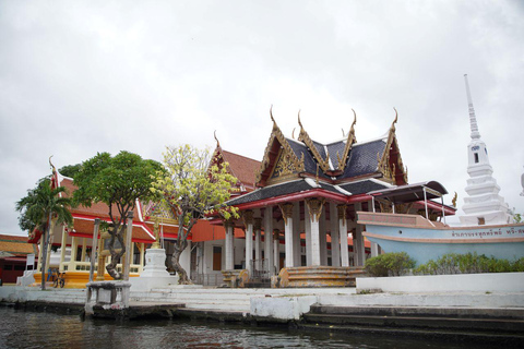 Bangkok : Wat Arun et musée des barges royales en longtail