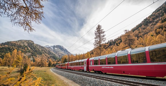 From Como: Bernina Panoramic Express & St. Moritz