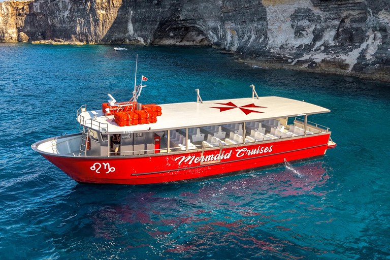 From Bugibba: Comino and Gozo Cruise with Swim Stops