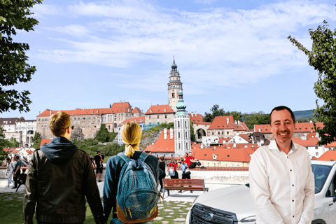 Praga: Trasferimento ad Hallstatt via la favolosa Cesky Krumlov