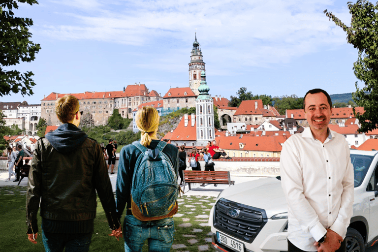 Prague: Transfer to Vienna via fabulous Cesky Krumlov