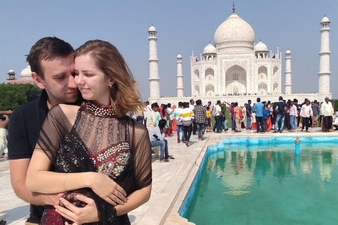 Delhi: Taj Mahal, Amanecer y Fuerte de Agra, Excursión Privada de un DíaSólo coche, conductor y guía