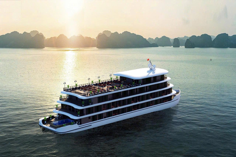 Hanoi: 2-Day Halong & Bai Tu Long Bay 5-Star Cruise, Balcony Halong: 2-Day Halong& Bai Tu Long 5-Star Cruise with balcony