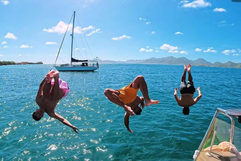 St. Martin: Snorkeling Day Trip by Boat to Tintamarre and Creole Rock St. Martin: Snorkeling Boat Excursion to Tintamarre and Creole Rock