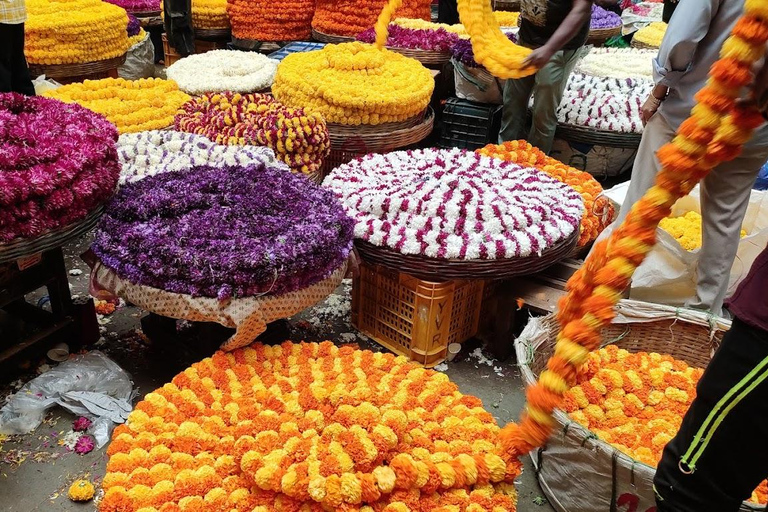 Bangalore : Promenade nocturne dans la rue et visite du marché