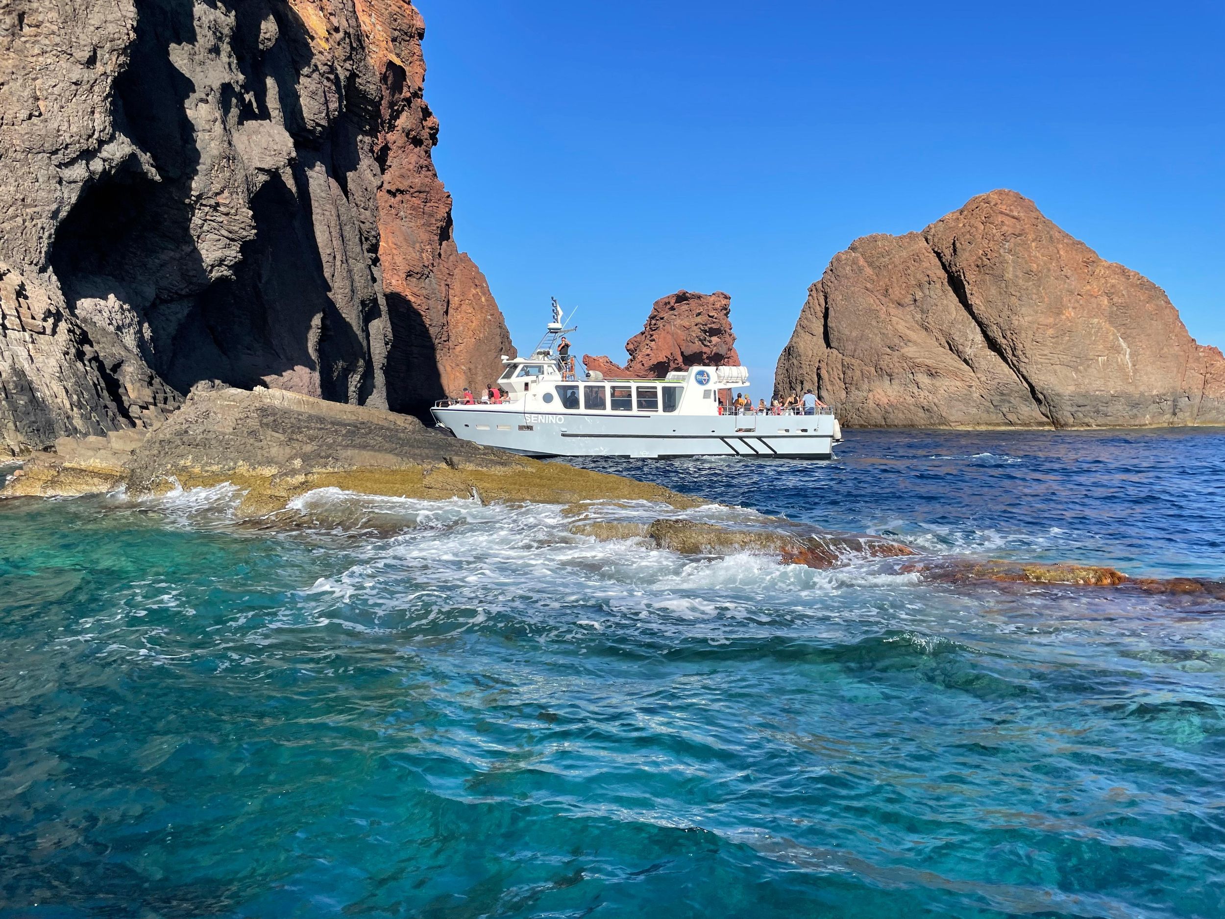 Sagone/Cargèse: Scandola, Piana, Girolata Bootstour mit Schwimmen